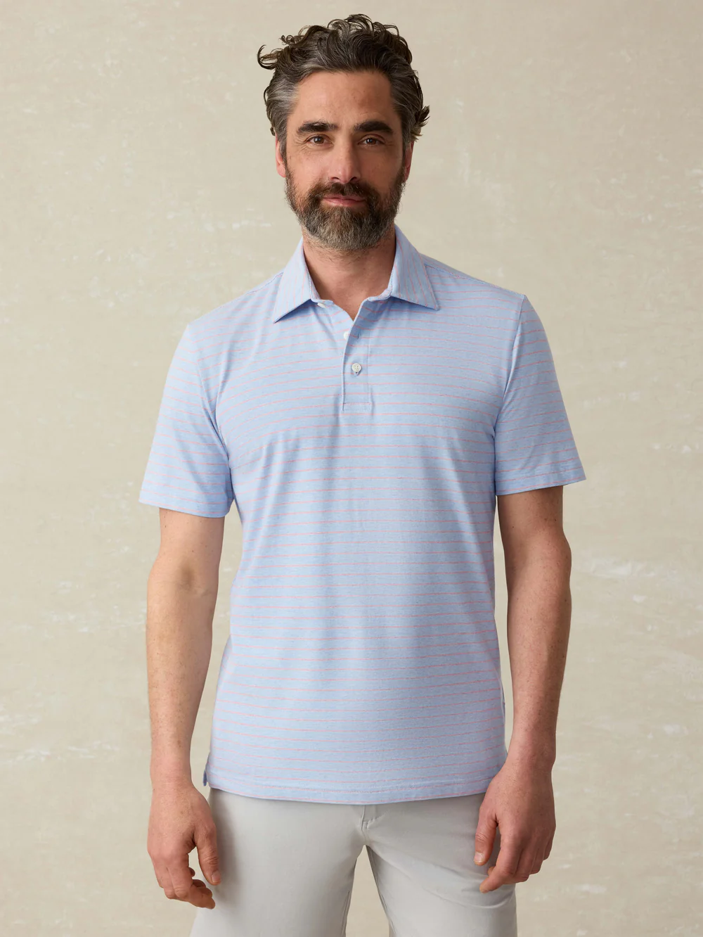 Movement Short Sleeve Polo - Vista View Stripe